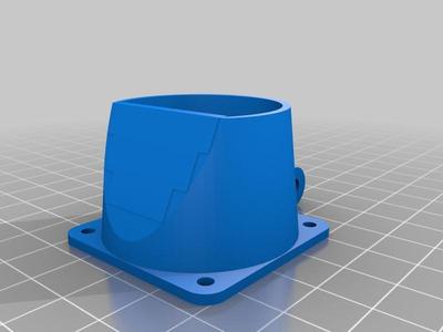 Adjustable Blower-Fan Mount for Prusa i3 Greg's Wade Extruder (Short & naked version)
