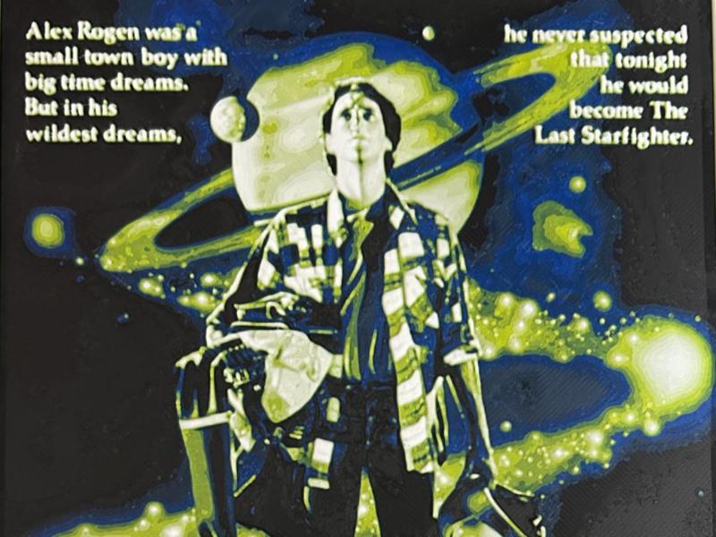 HueForge The Last StarFighter Movie Poster