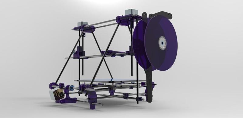 Side Mounded Extruder and Spool Reel
