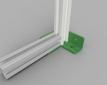 T Slot Extrusion 2020 corner