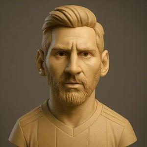 Lionel Messi Bust - 3D STL Figure