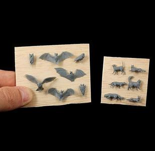 Animal Set 11 - Cats, Bats & Owls