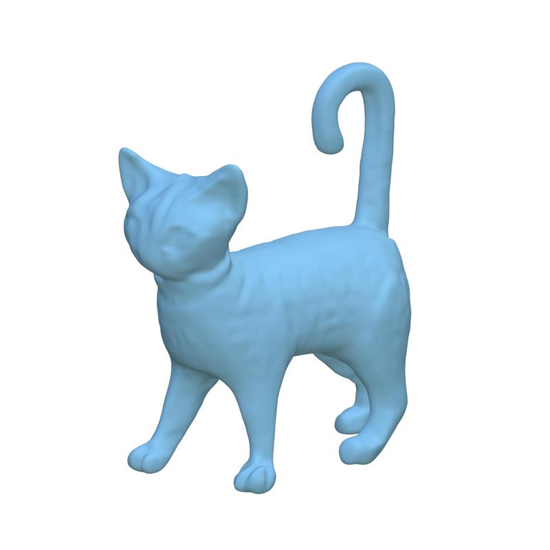 Brass abyssinian cat