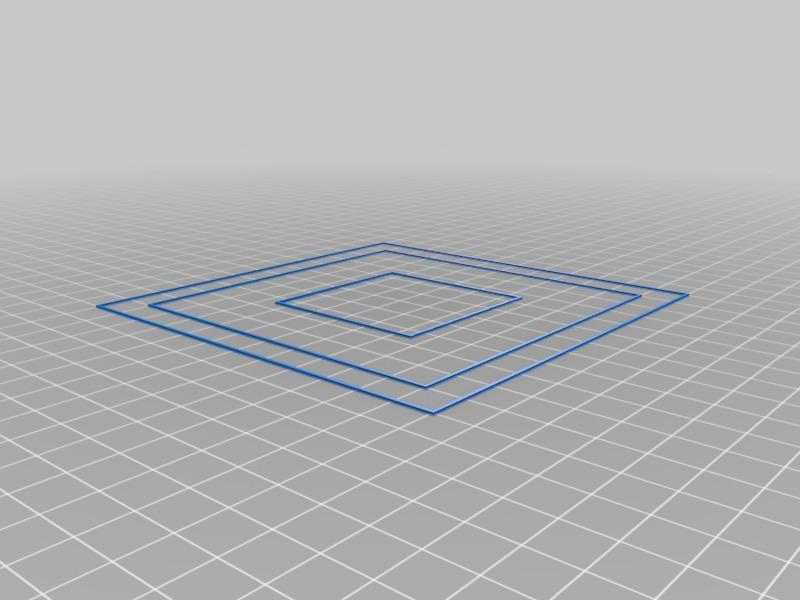 Bed calibration squares