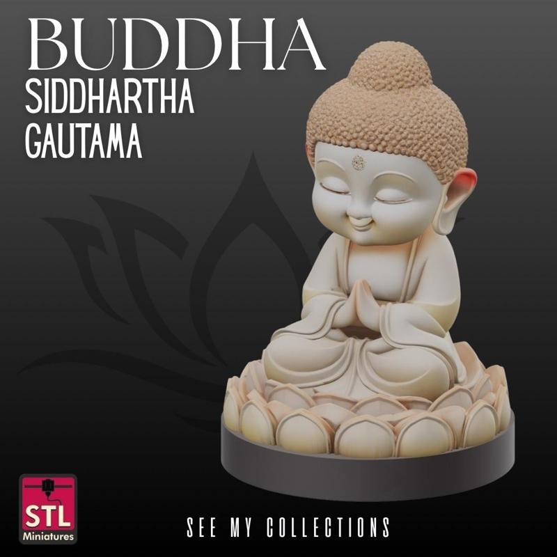 Buddha Meditation STL – Peaceful Lotus Figure