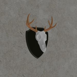 Deer Skull Trophy Wall Mount – 3D Printable Decor