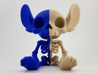 Stitch Inspired Skeleton Cute e Spooky
