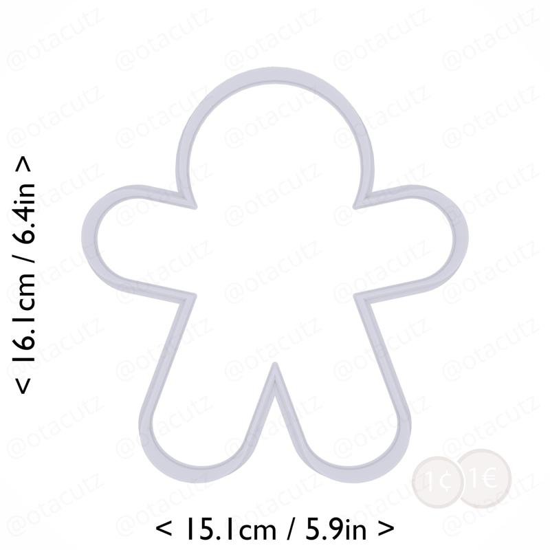 Gingerbread Man Cookie Cutter 6in / 15.2cm