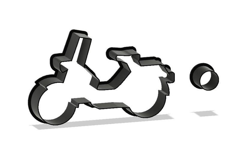 Babetta moped cookie cutter