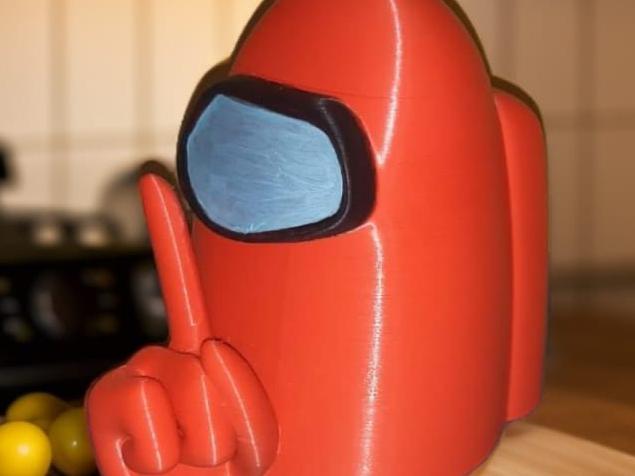 Shhh Amongus Cookie Jar