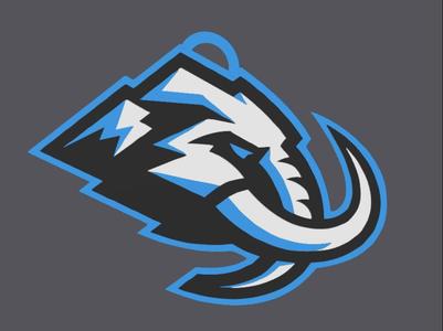 Utah Mammoth Logo 3D Chain Pendant