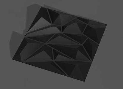 Diamond shaped Wall panel