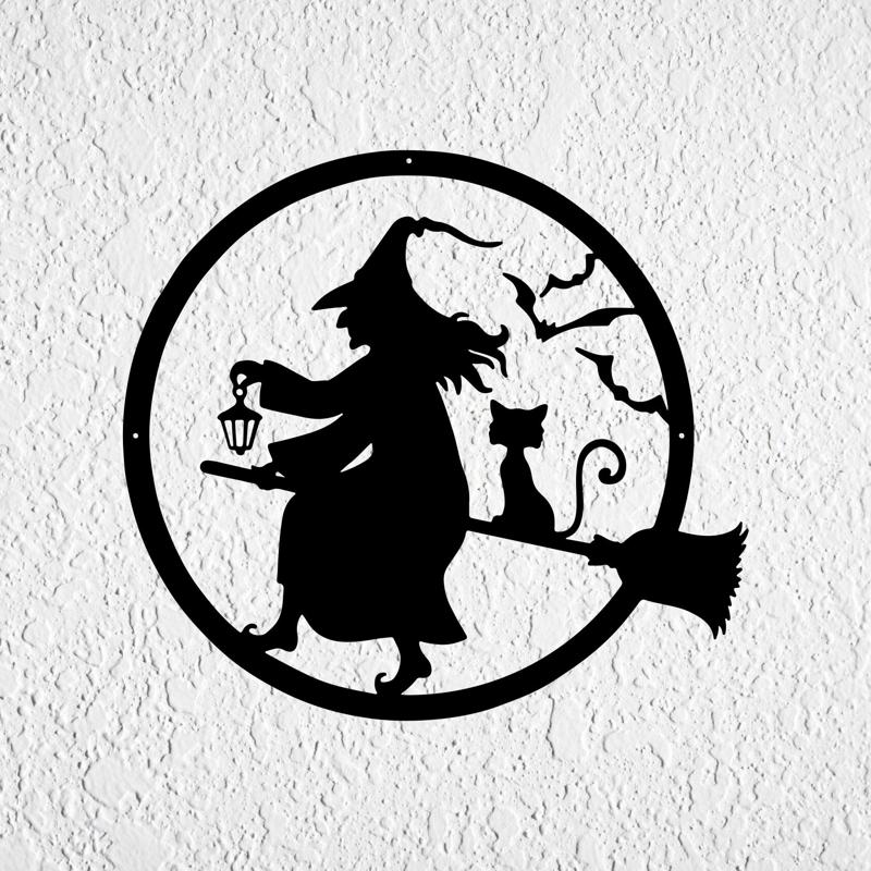 witch halloween wall art