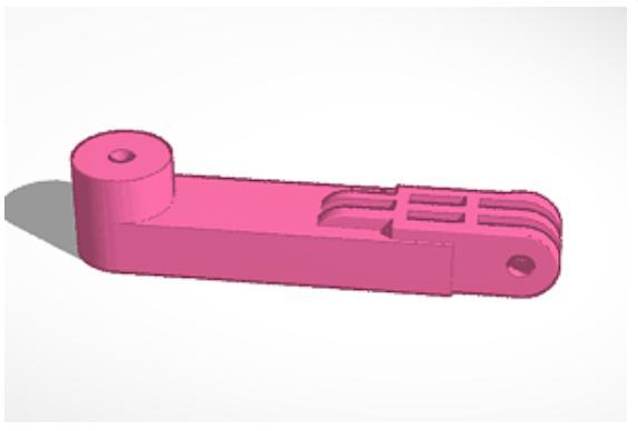Ender 3 Solid Bed Mount Go Pro Mount