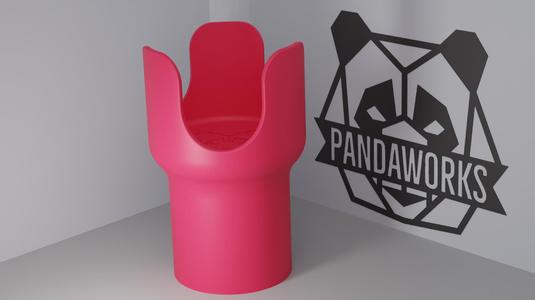 Car Cupholder Extension V2 for 36oz YETI, Stanley, Frank Green – Fits 80mm Car Cupholders | 3D Printable STL by PandaWorks