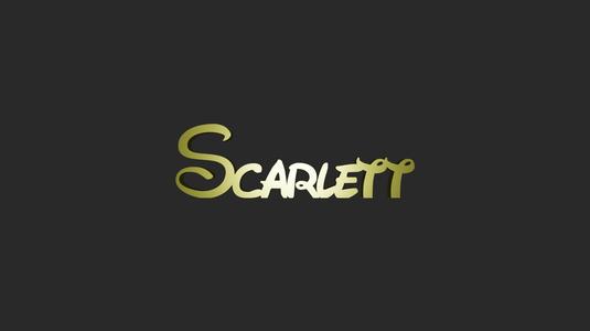 Nome Personalizado "Scarlett" - Estilo Disney | STL para Impressão 3D + DXF para CNC