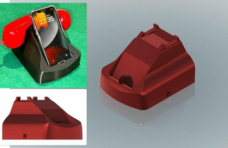 Retro Telephone - Phone holder / stand