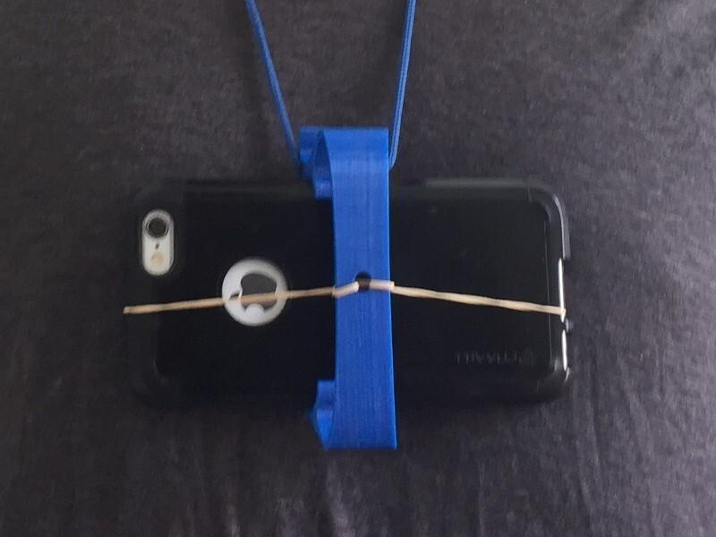 Body Camera Phone Mount (attaches to shirt, lanyard or backpack)