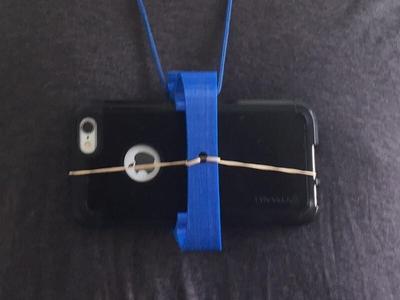 Body Camera Phone Mount (attaches to shirt, lanyard or backpack)