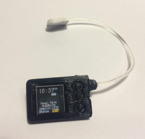 Animas Ping Style Insulin Pump for 18 inch Doll or Stuffed Animal