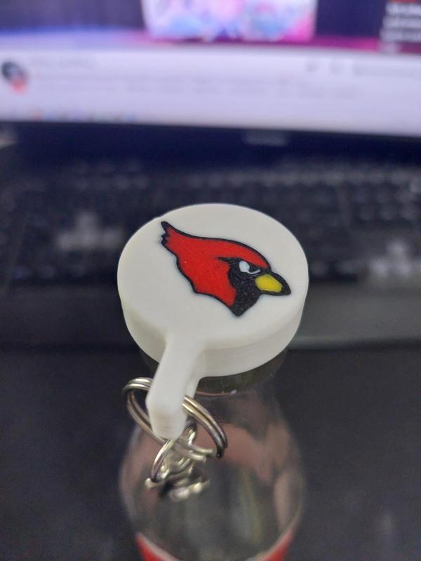 Beer Bottle Cap Arizona Cardinals Keychain