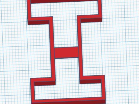 Block I cookie cutter