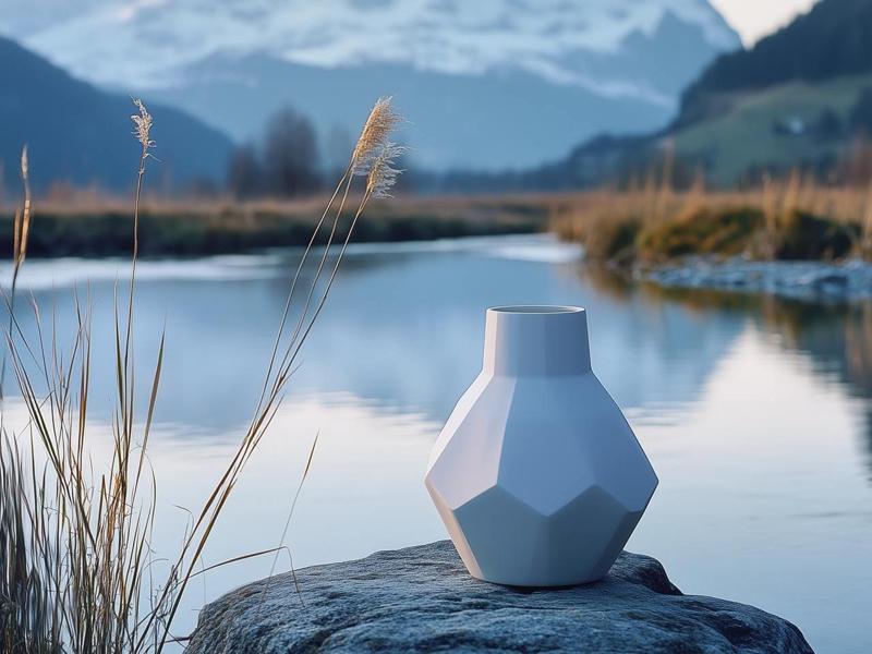 Crystal Vase for Nature-Inspired Decor