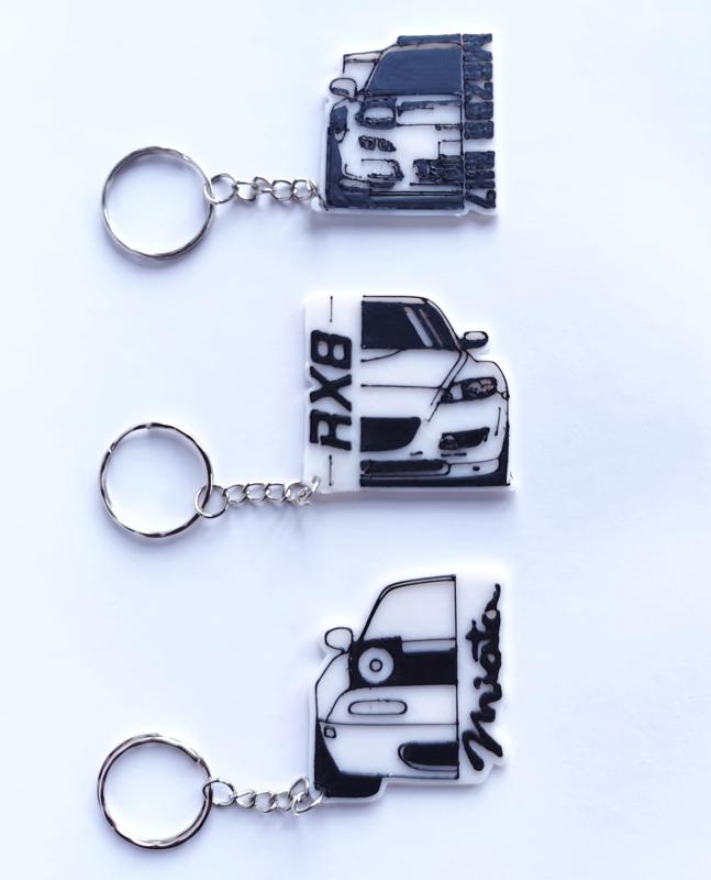Key ring pack mazda rx7, rx8 and miata