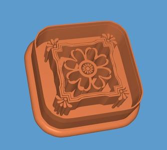 Moroccan tile polymer clay cutter