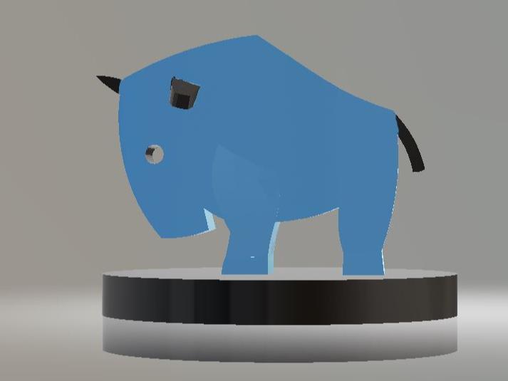 RHINO TOY 3D PRINTABLE MODEL