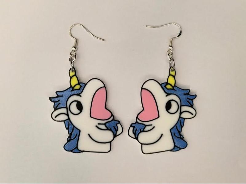 Bluey Inspired - Unicorse Earrings