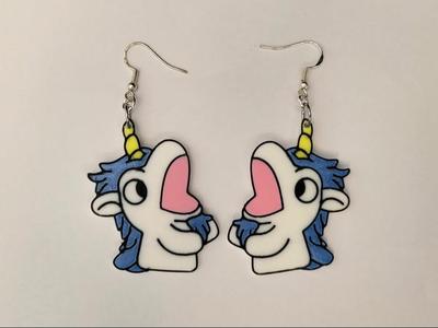 Bluey Inspired - Unicorse Earrings