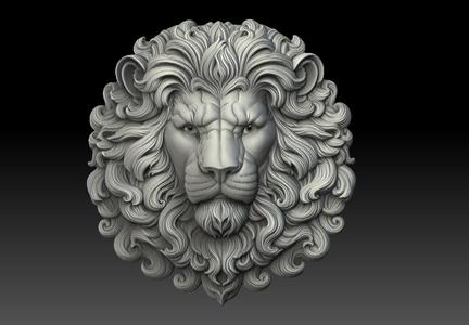 Lion Head Pendant & Relief