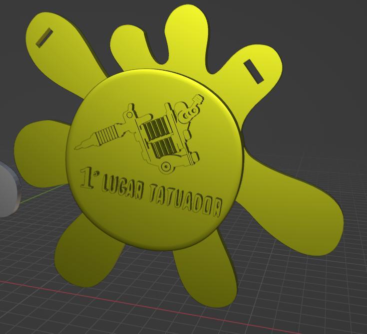 Tattoo tournament medal 1st place