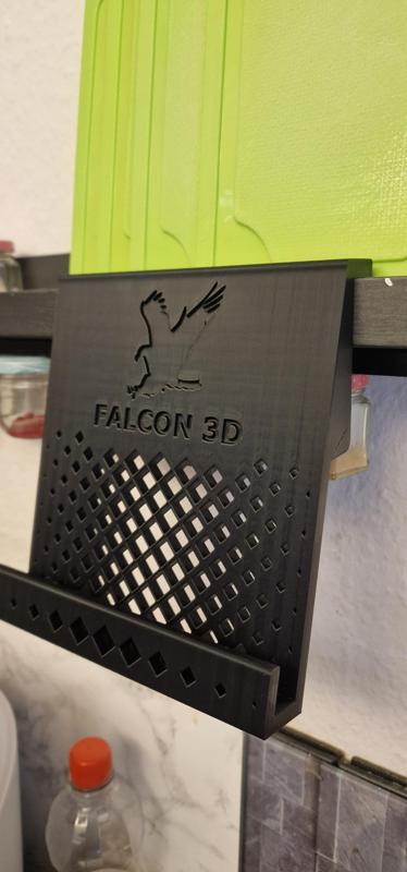 Tablet / cell phone holder for hanging. For IKEA MOSSLANDA