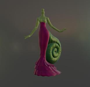 Snail doll body Monster High BJD