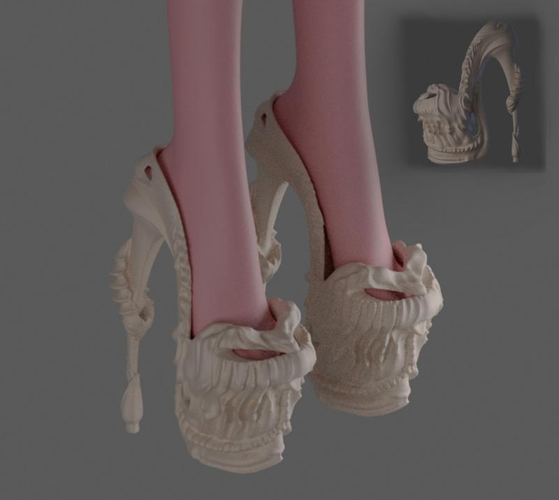 Monster high shoe hills platform draculaura clawdeen dolls