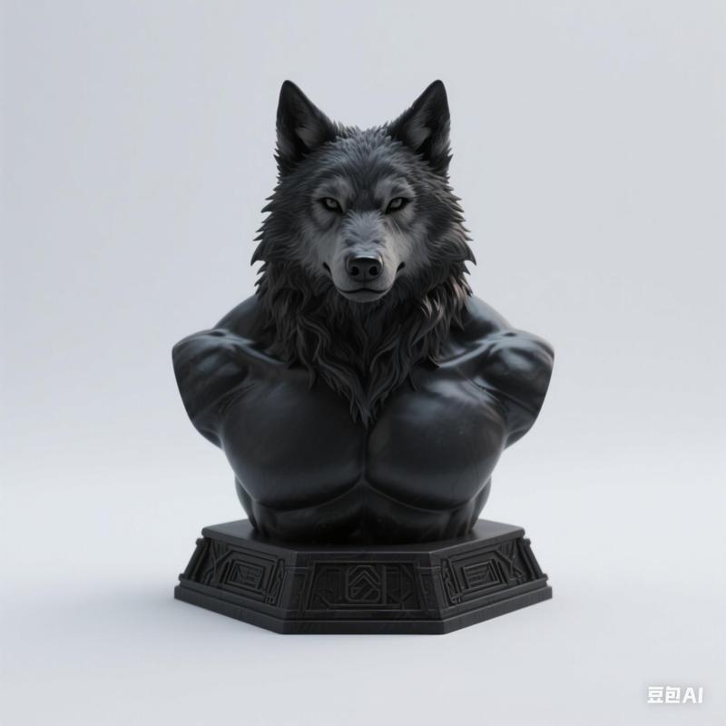 Werewolf statue