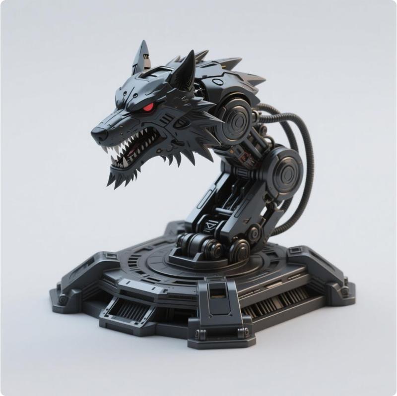 Wolf-headed mech