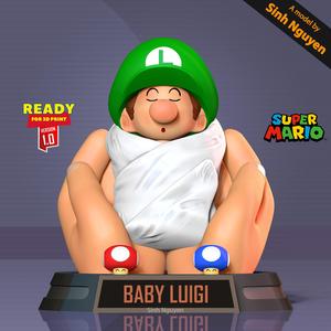 Cuddling Baby Luigi