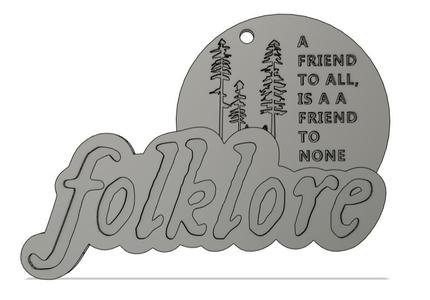 Taylor Swift Folklore Keychain