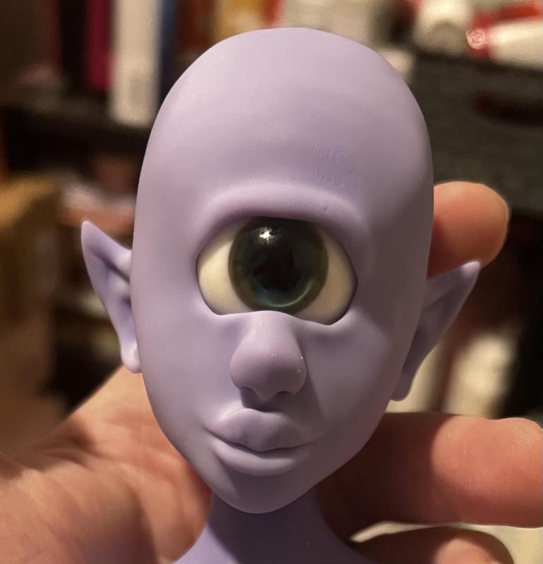 Dxgirly Designs Shiloh BJD Cyclops Head ONLY