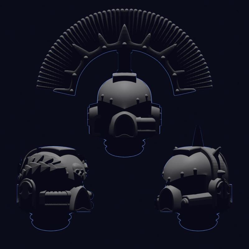 GEN 7 Space Knights Helmets V2