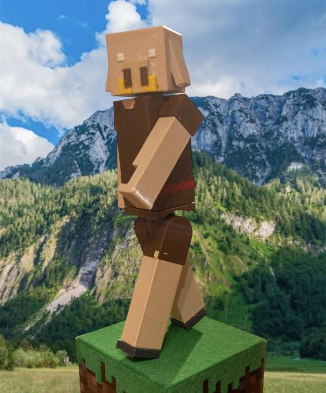 Minecraft Piglin movable figurine
