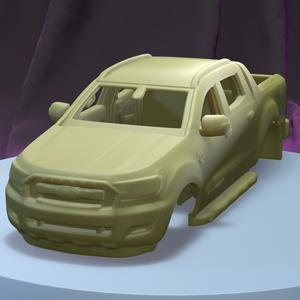 FORD RANGER DOUBLE CAB WILDTRAK 2016  (1/24) Printable Car Body