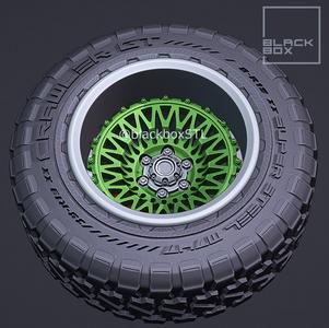 Boss Off road Wheel Set for miniatures 1-24th
