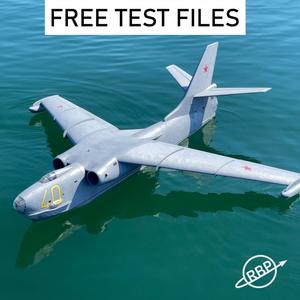 Berijew Be-10, 1200mm Scale RC Seaplane, FREE TEST FILES