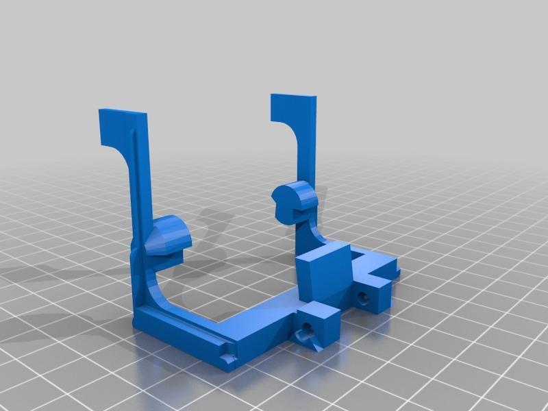 Clip-on Printrbot brushless blower turbine fan mount - version 2