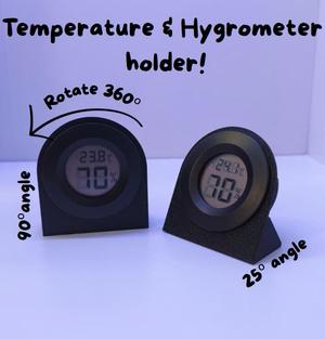 Temperature & Hygrometer Holder – Adjustable Angles
