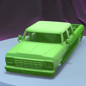 FORD F-250 CREWCAB 1978  (1/24) PRINTABLE CAR BODY